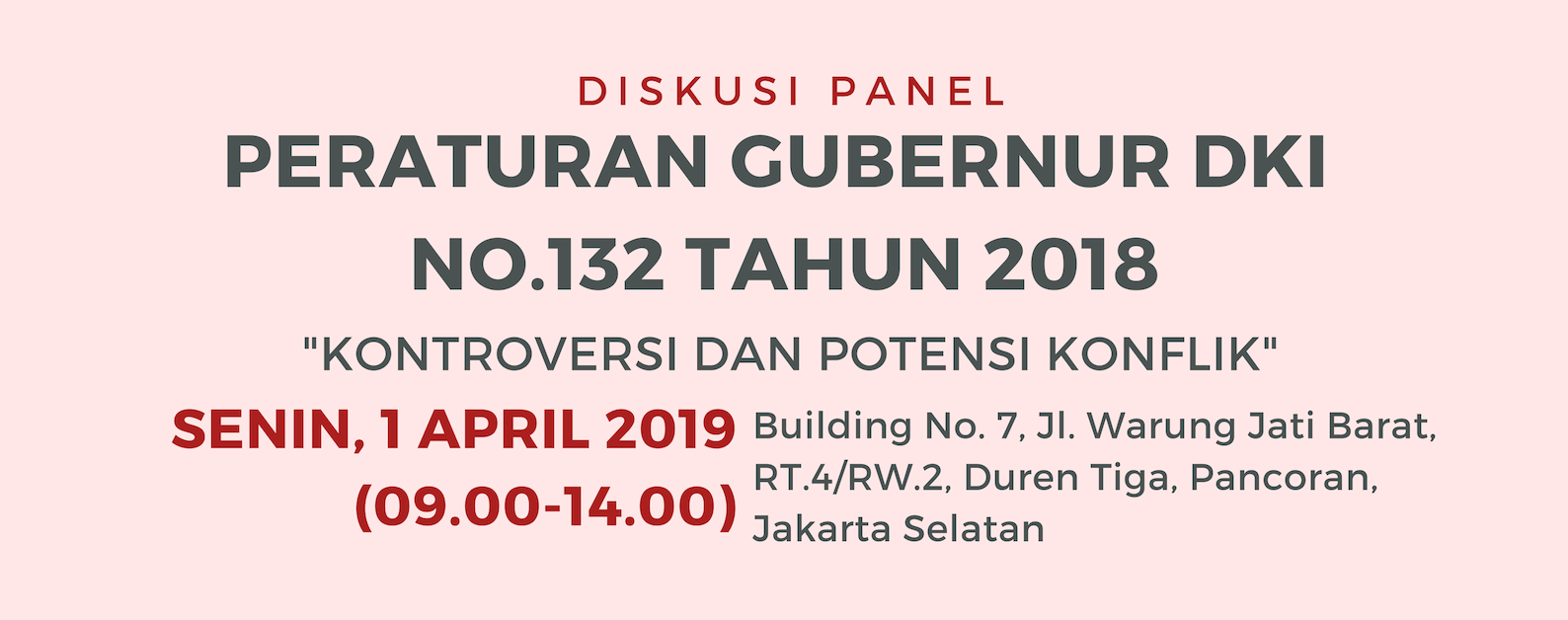 SIP Law Firm Sponsori Diskusi Panel Pergub No. 132 Tahun 2018